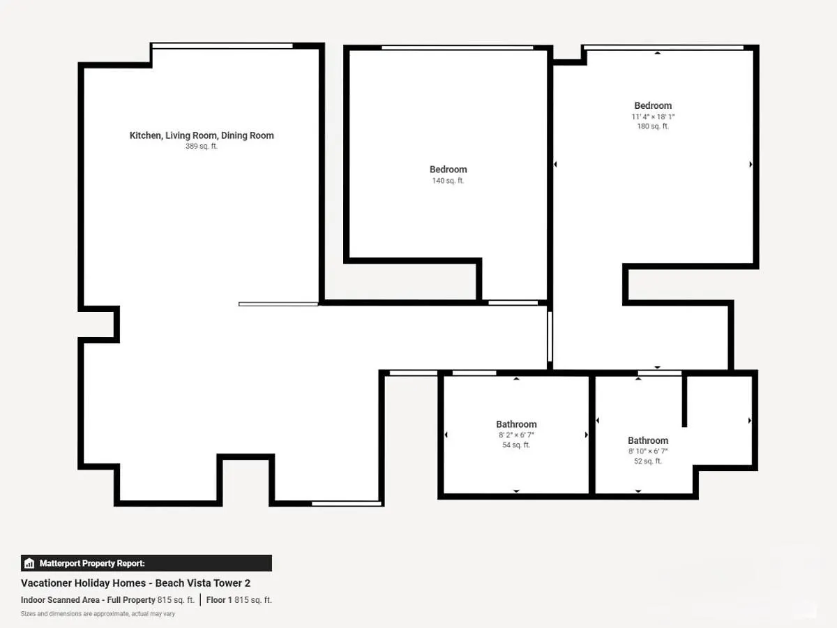 Beach Vista 2 - Two Bedroom With Partial Sea View Dubai Apartment